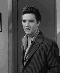 Elvis Presley Leaving Vintage Film Clip GIF