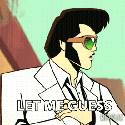 Elvis Presley Saying Let Me Guess GIF