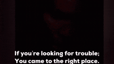 Elvis Presley Singing If You're Looking For Trouble GIF