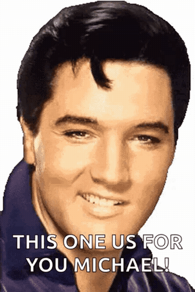 Elvis Presley Smiling This One Us For You Michael GIF