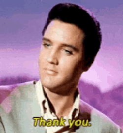 Elvis Presley Thank You GIF