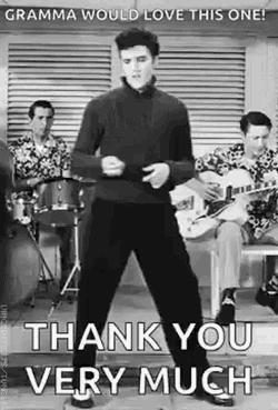 Elvis Thank You GIF