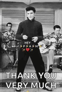 Elvis Thank You GIF