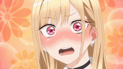 Embarrassed Marin Kitagawa Blushing Anime GIF
