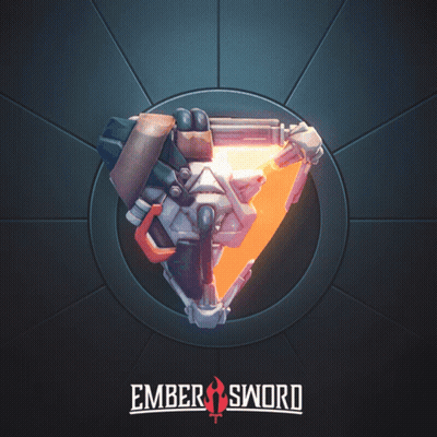 Ember Sword Poster With Sword In Circle GIF