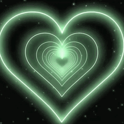 Emerald Green Hearts