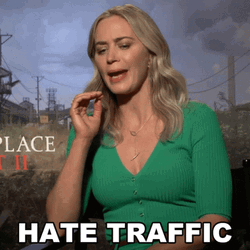 Emily Blunt Hates Traffic GIF