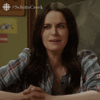 Emily Hampshire As Stevie Budd Oof Reaction GIF
