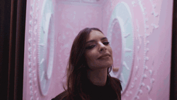 Emily Ratajkowski Flipping Hair GIF