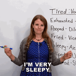 Emma Engvid So Tired And Very Sleepy GIF