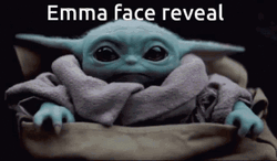 Emma Face Reveal Yoda GIF