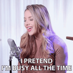 Emma Heesters Pretending To Work Busy GIF