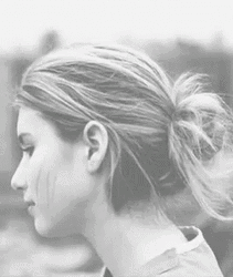 Emma Roberts Black And White Tongue Out GIF