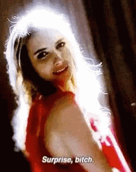 Emma Roberts Surprise Bitch GIF