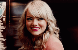 Emma Stone Nervous Smile GIF