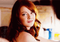 Emma Stone Sarcastic Thumbs Up Smile GIF