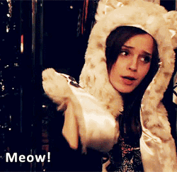 Emma Watson Sad Cat Meow  GIF