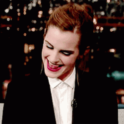 Emma Watson Sticking Tongue
