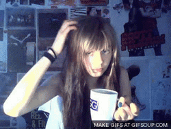 Emo Girl Head Scratch GIF