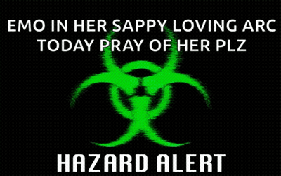 Emo Sappy Loving Hazard Alert GIF