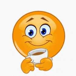 Emoji Drinking Cafe GIF