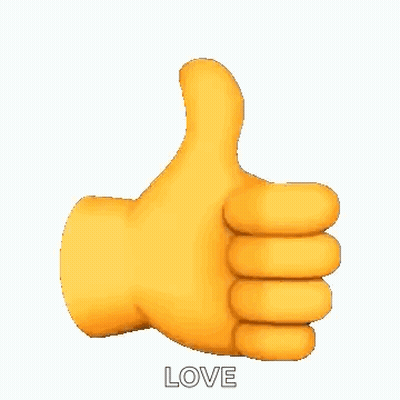 Emoji Hand Thumbs Up Saying Love GIF