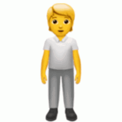Emoji Man Standing GIF