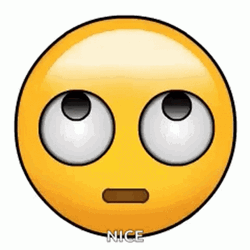 Emoji Nice Eyeroll GIF