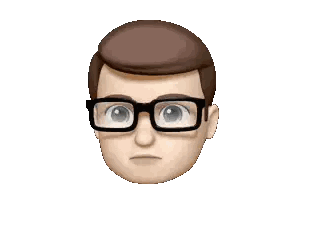 Emoji Of Man With Glasses Ponytail Sticker
