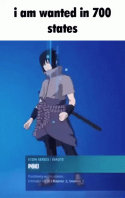 Emote Fortnite Sasuke Uchiha GIF