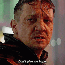 Emotional Hawkeye Don't Give Me Hope GIF