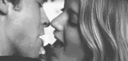 Emotional Heated Couple Hot Kiss GIF
