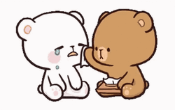 Emotional Milk And Brown Bear GIF