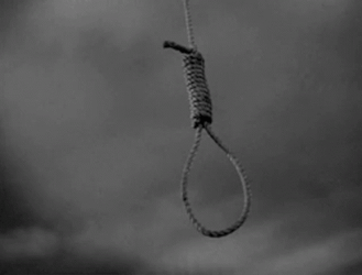 Emotional Noose Hanging Dark Clouds GIF