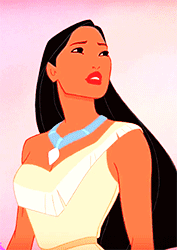 Emotional Pocahontas Staring Away  GIF