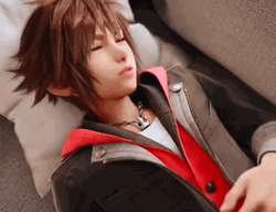 Emotional Sora Contemplating Kingdom Hearts GIF