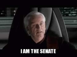 Emperor Palpatine Star Wars I Am The Senate GIF