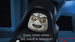 Emperor Palpatine Star Wars Lego Yay Winner GIF