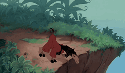 Emperor's New Groove Llama On A Cliff GIF