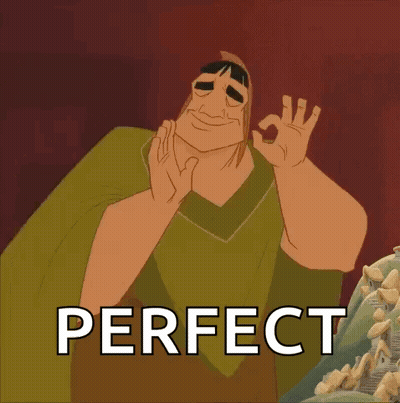 Emperor's New Groove OK Sign Perfect GIF