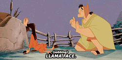Emperor's New Groove Pacha Llama Face GIF