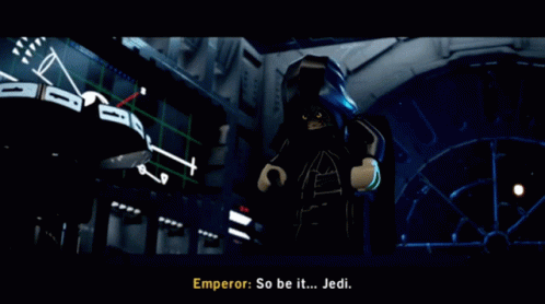 Emperor So Be It Jedi Is Written On A Screen GIF
