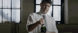 Employee Champagne Popping GIF
