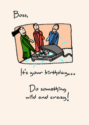 Employees Greet Happy Birthday Boss Confetti Surprise GIF