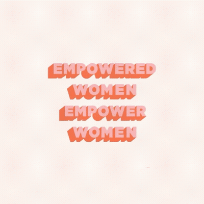Empowered Women Empower Women Pink Poster GIF