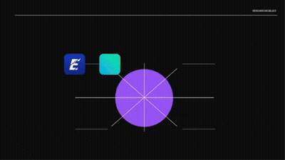 Empowerverse.org On Black Background With Icons GIF