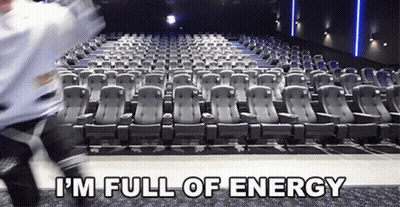 Empty Auditorium I'm Full Of Energy GIF
