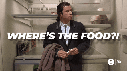 Empty Food John Travolta GIF