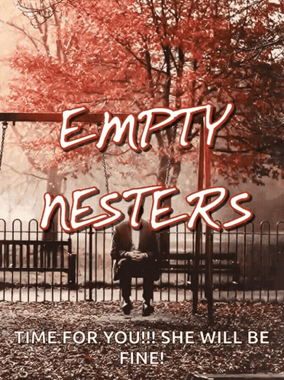 Empty Nesters Man On Swing GIF