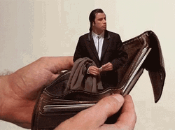Empty Pockets Travolta No Money GIF